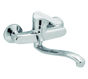 K8 Wall single lever sink mixer low spout